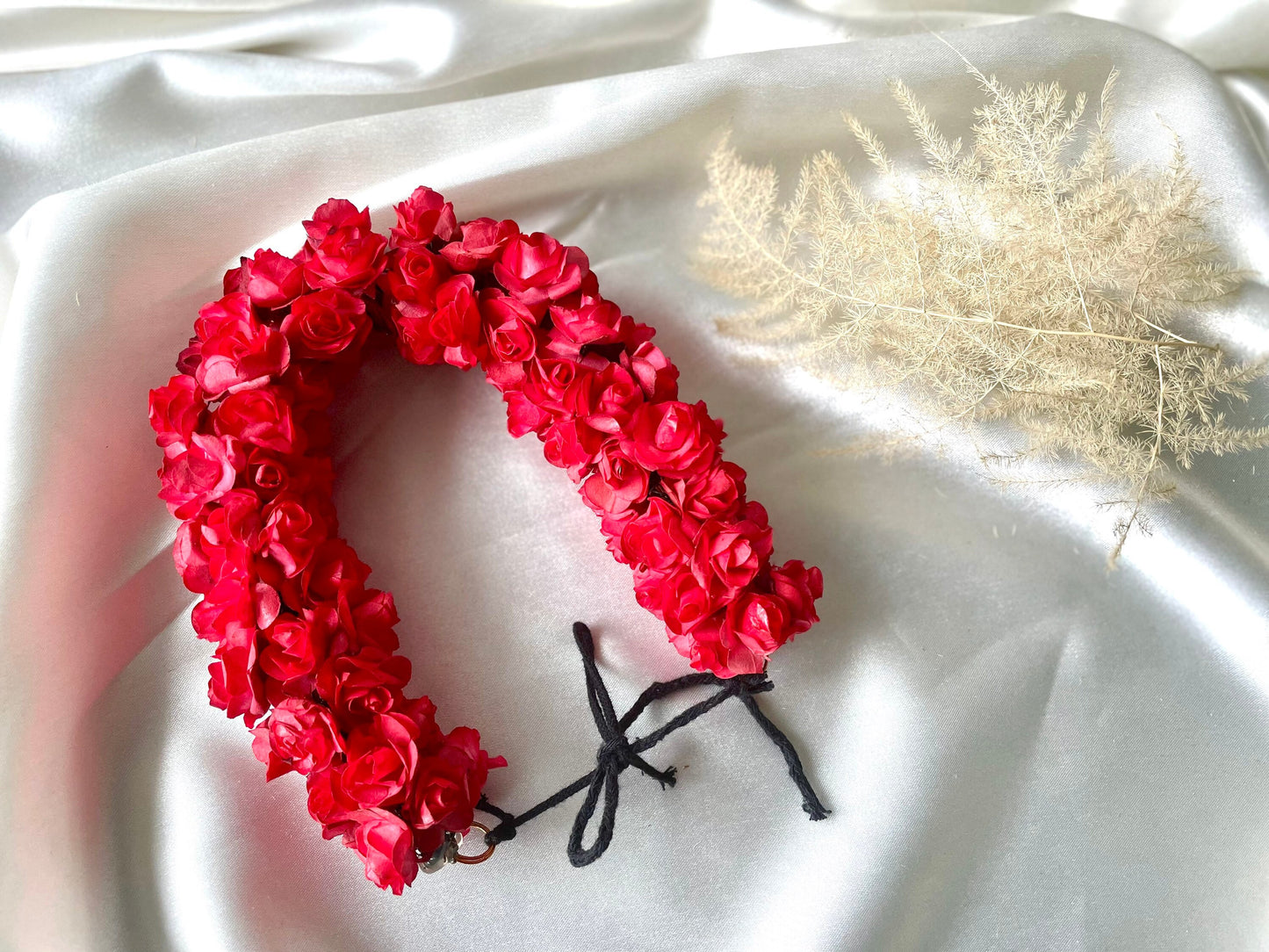 Red Rose Artificial Gajra