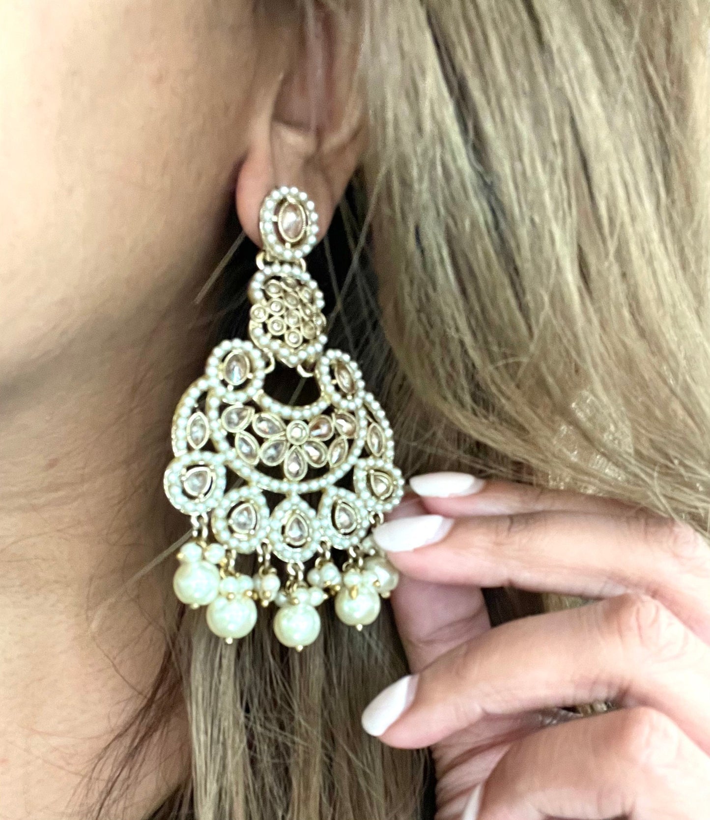 Polki Tikka and Jhumkas Set I