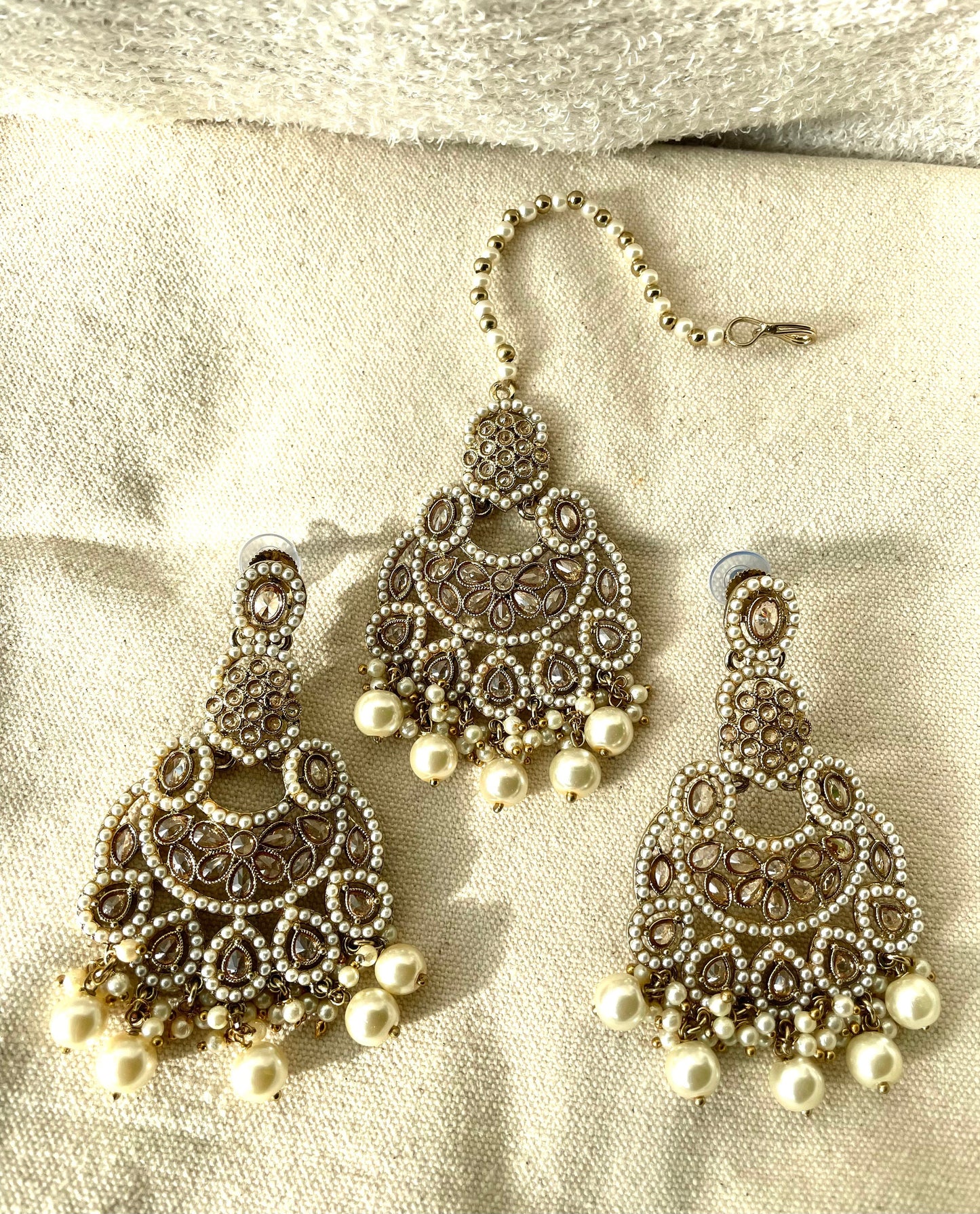Polki Tikka and Jhumkas Set I
