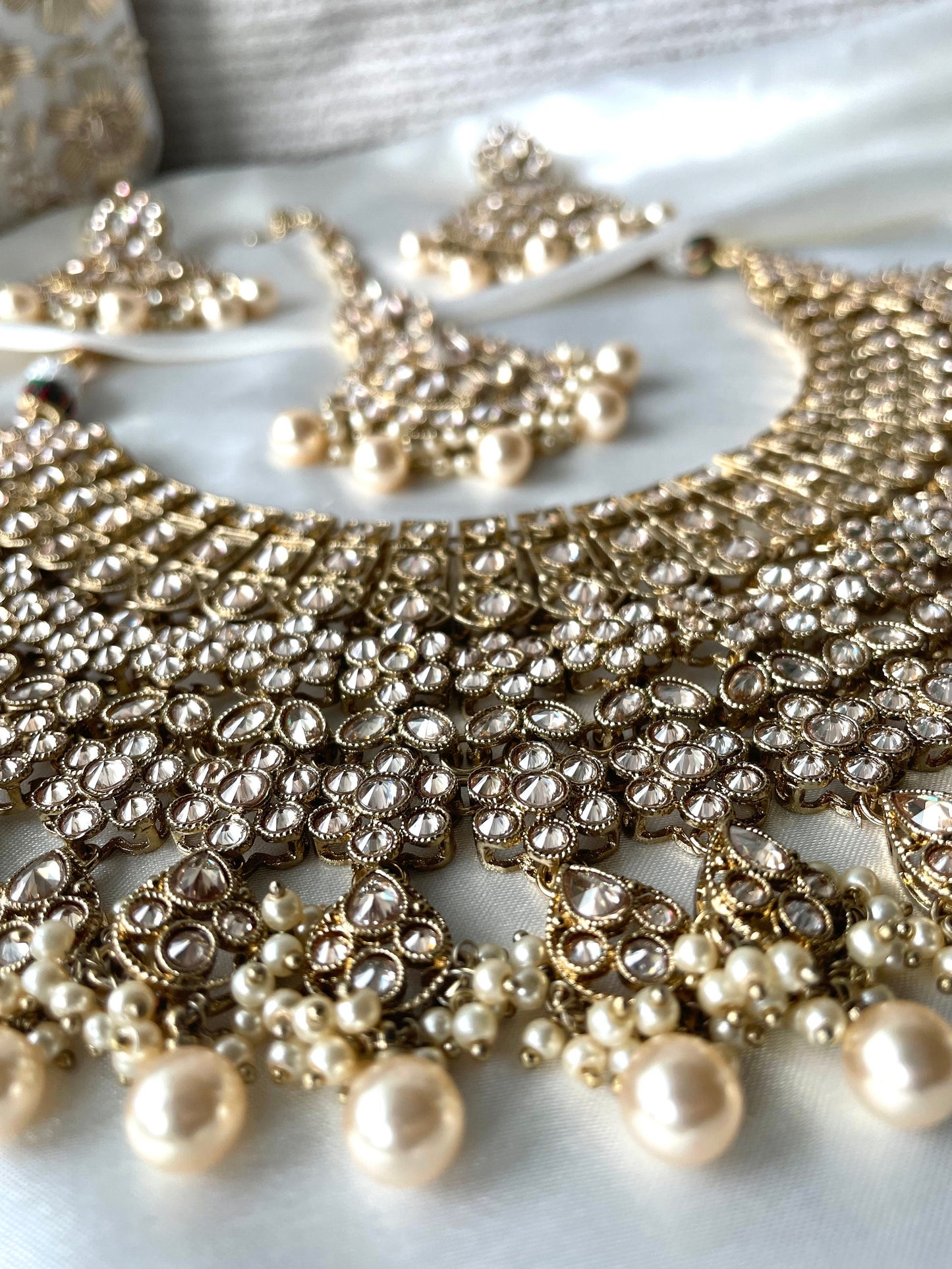 Indian Bridal Necklace Set Polki Bridal