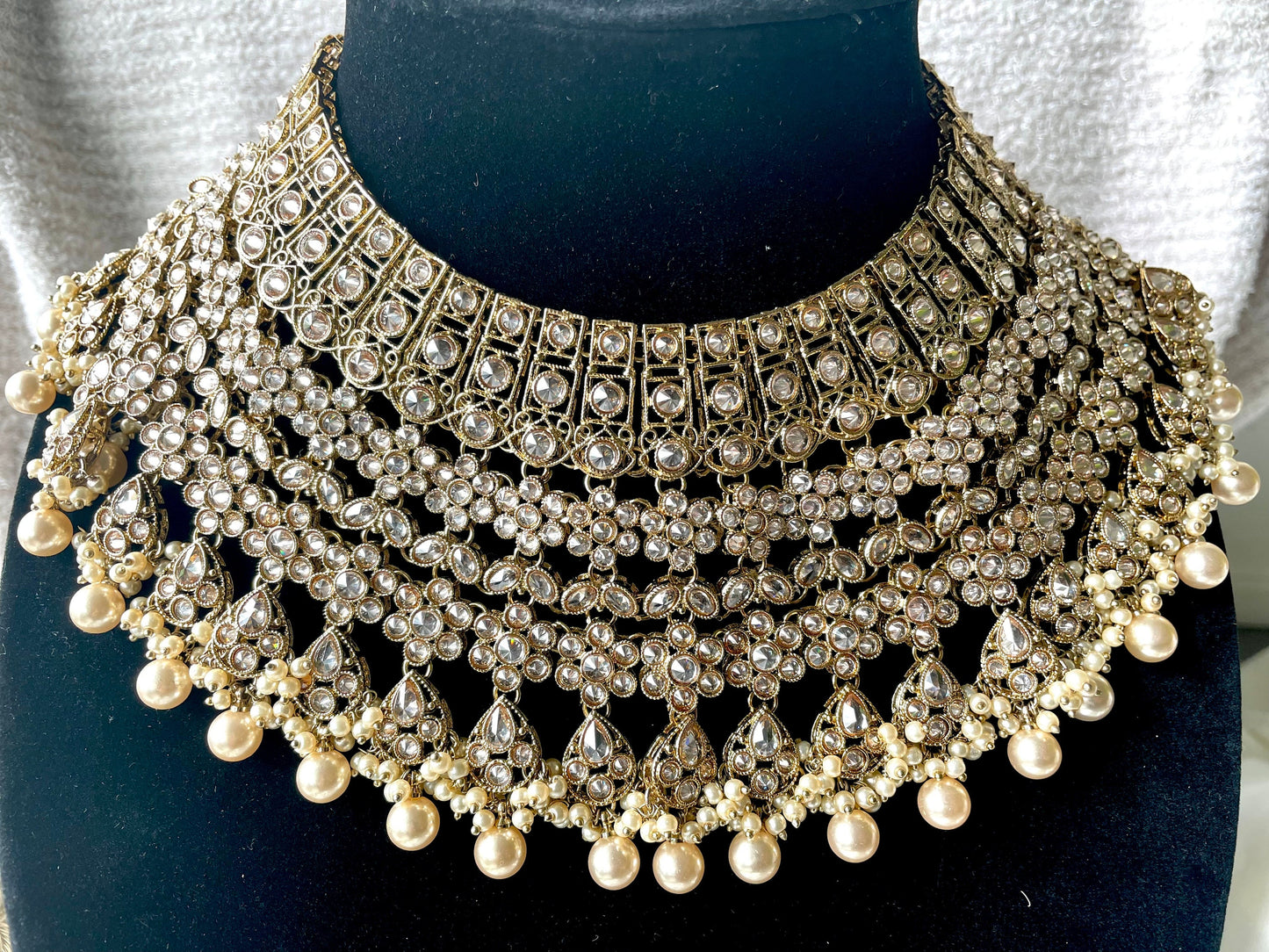 Indian Bridal Necklace Set Polki Bridal