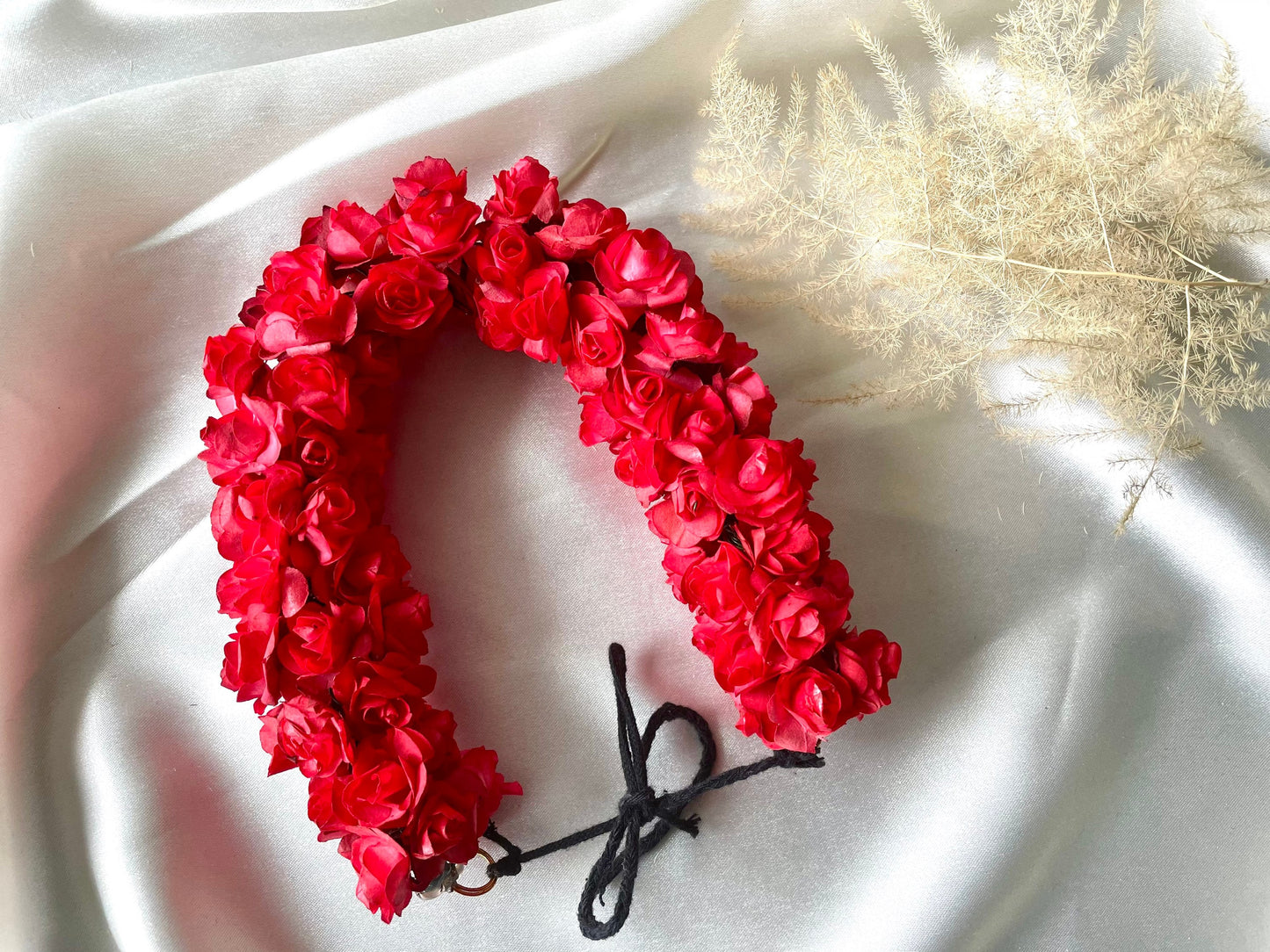 Red Rose Artificial Gajra