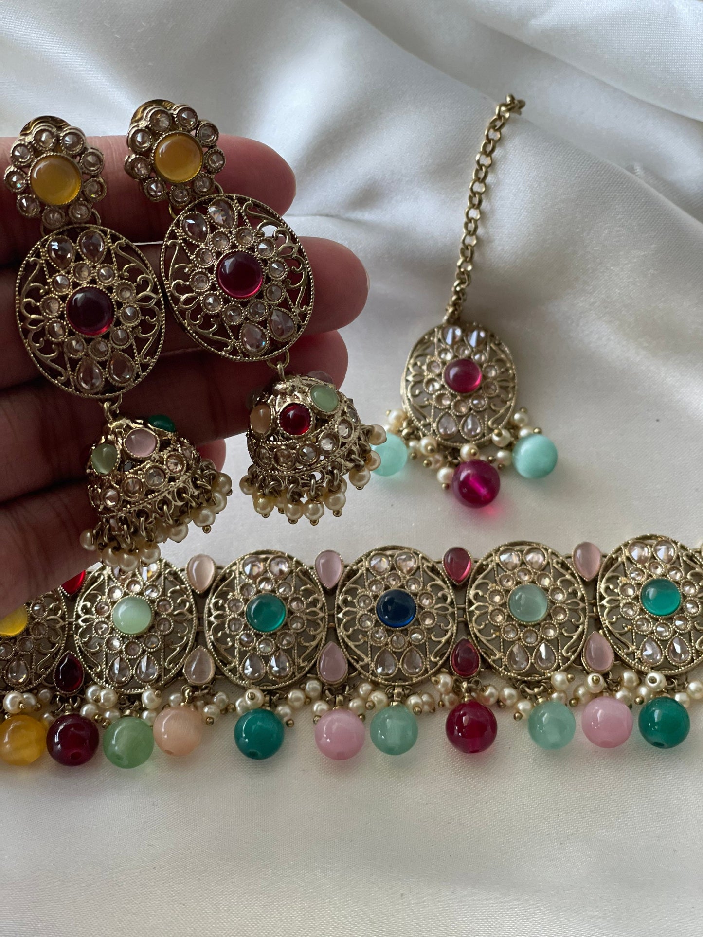 Multicolour Choker Necklace
