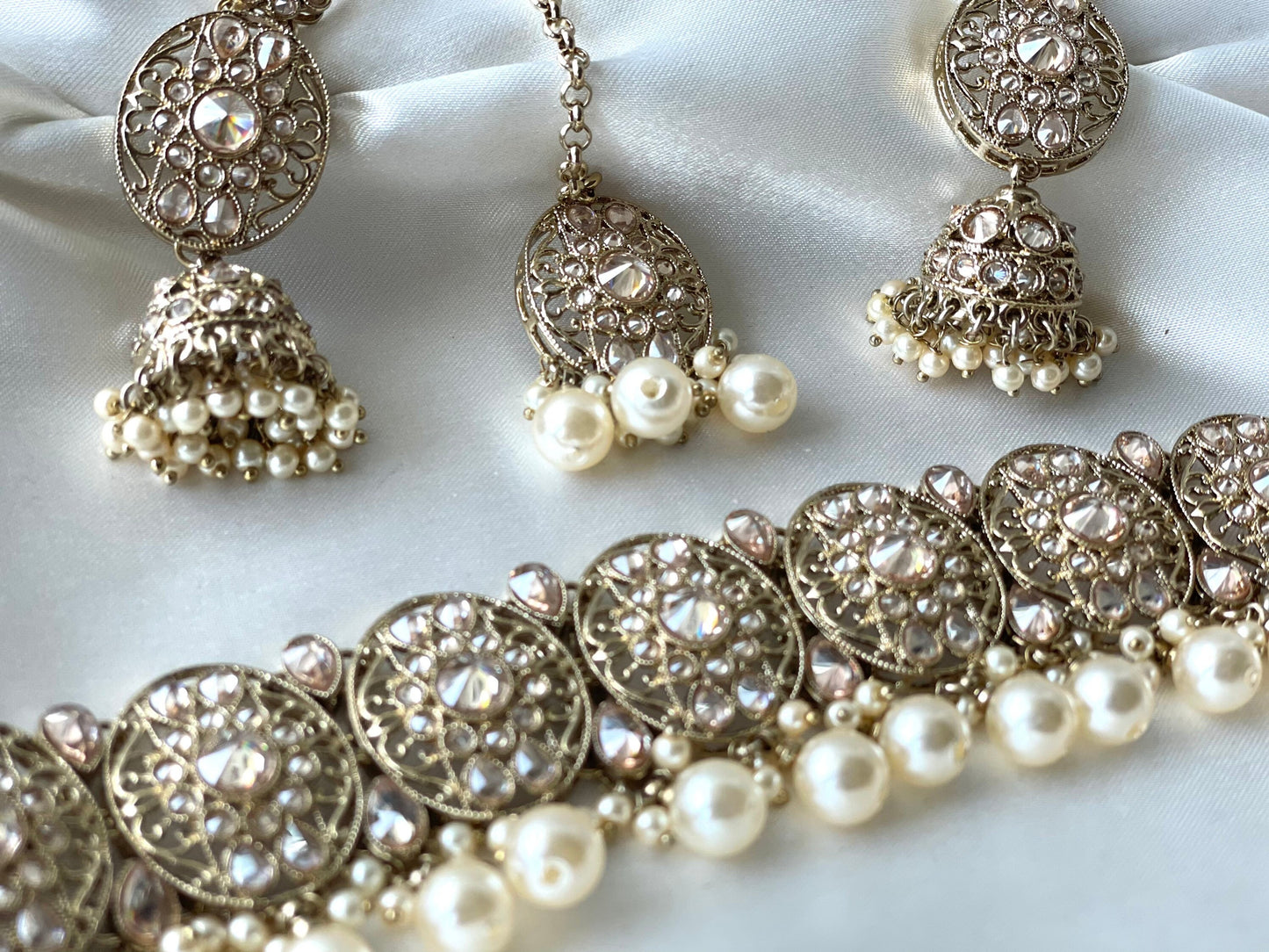 Gold Choker Necklace Indian Jewellery