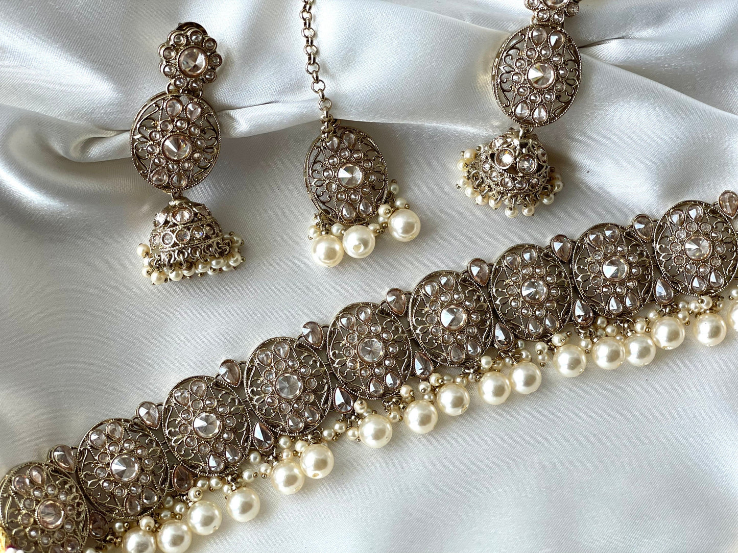 Gold Choker Necklace Indian Jewellery