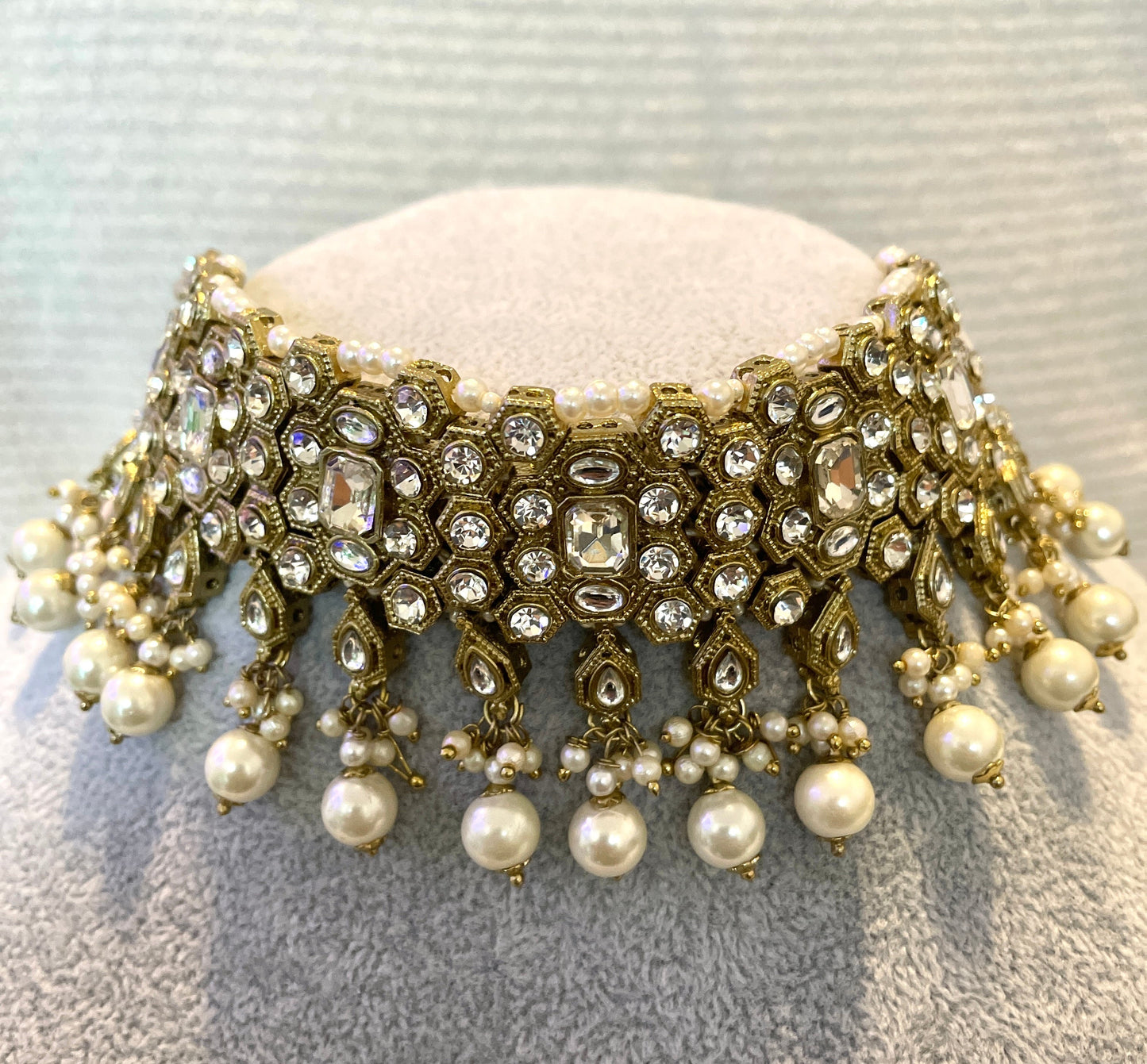 Rhinestone and Pearl Set