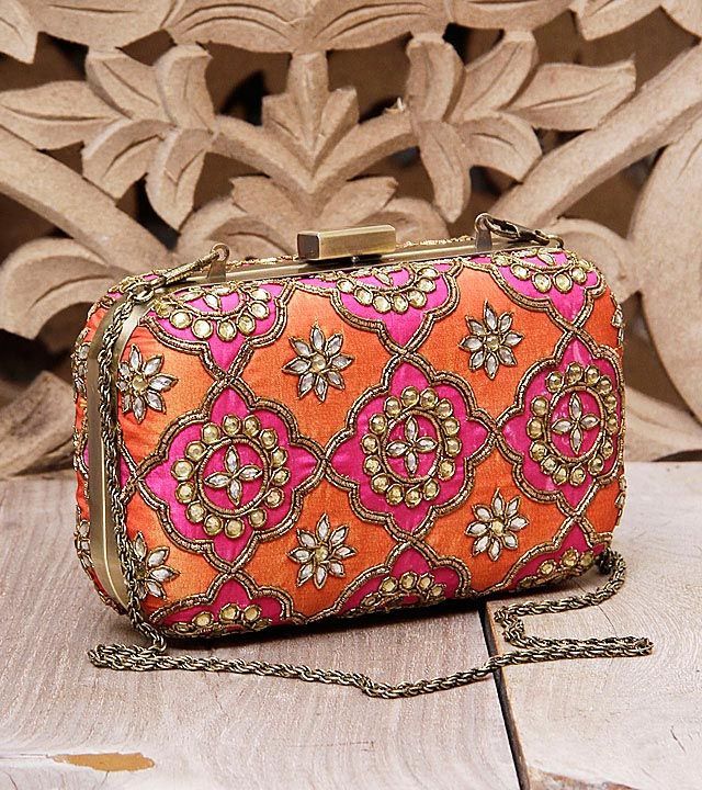 Multicolor Indian clutches