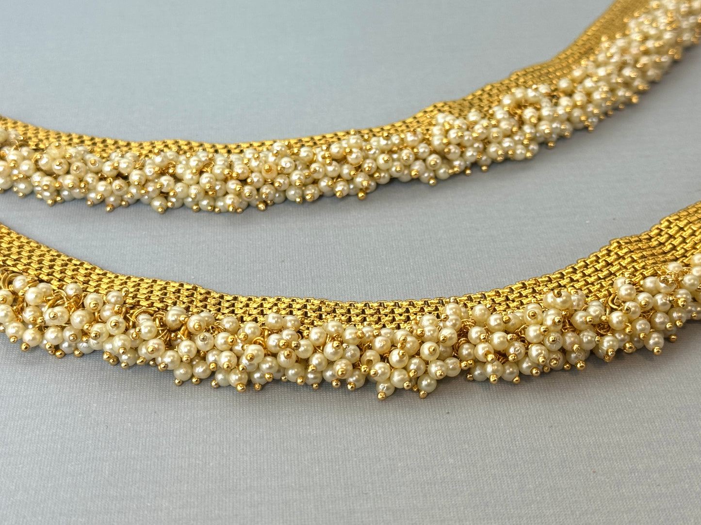 Bridal Gold pearl payal