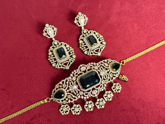 Emerald green victorian set Swarna 1006