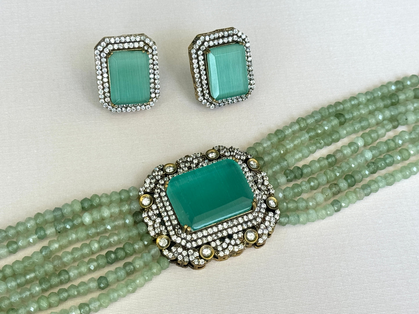 Mint Elegant Choker- Radiance