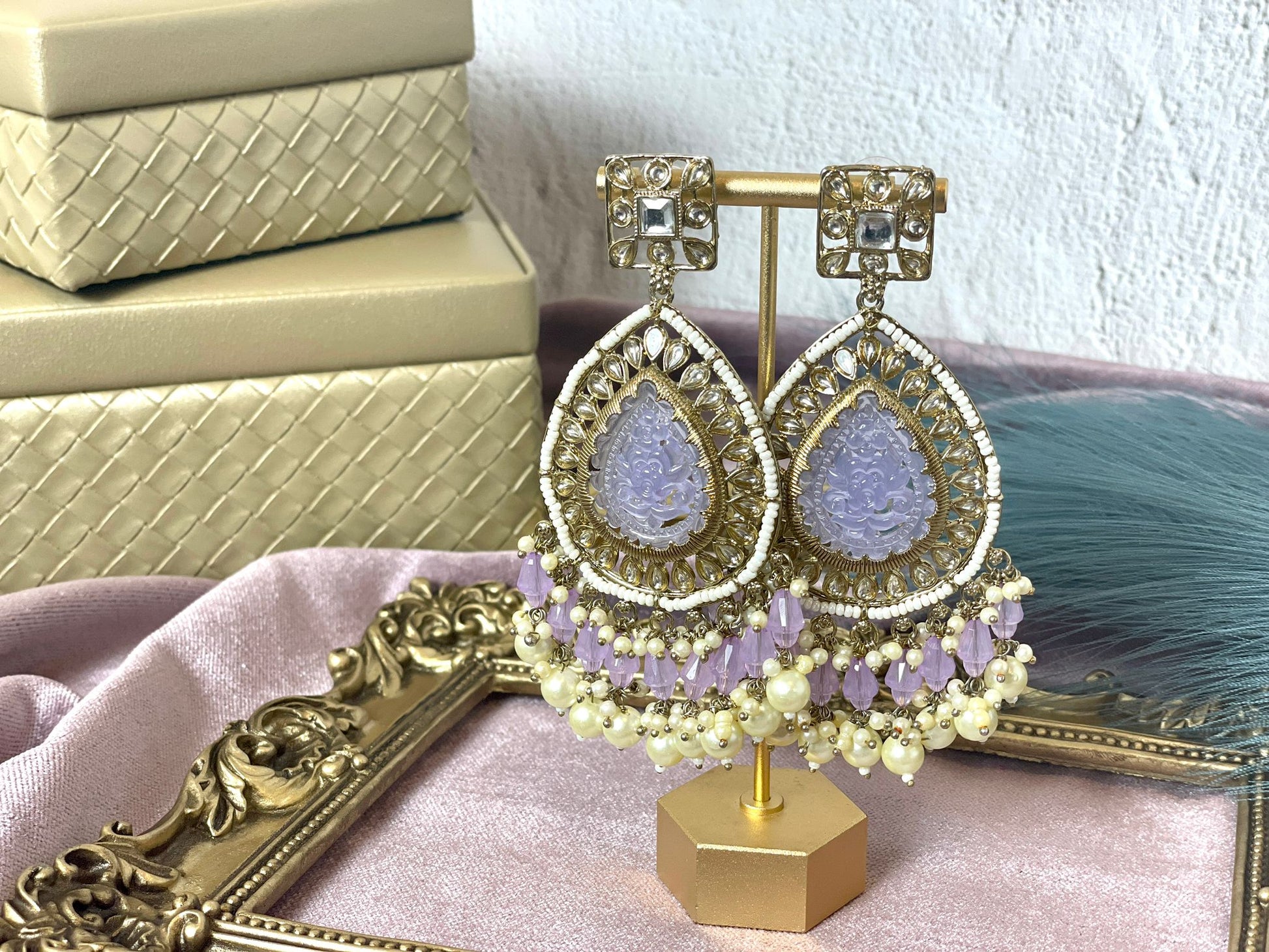 Beautiful lavender earrings