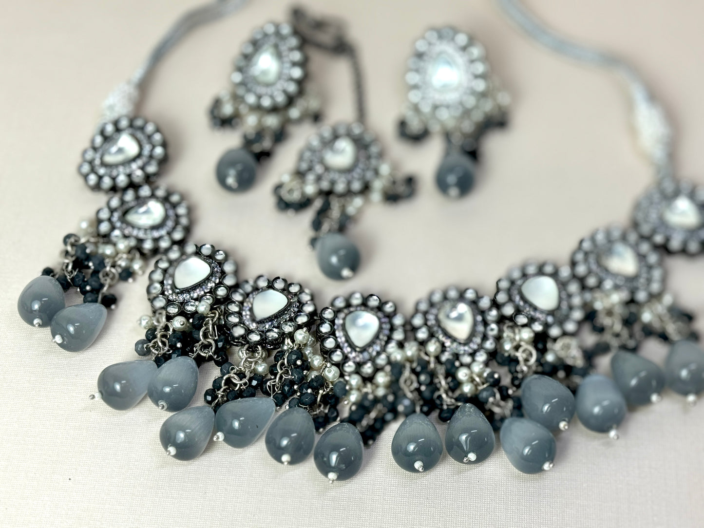 Grey Oxidized Set- Radiance