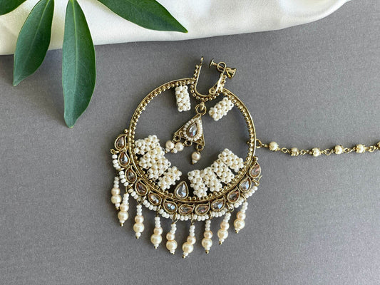 Elegant Fancy Bridal Nose Ring with Intricate Design