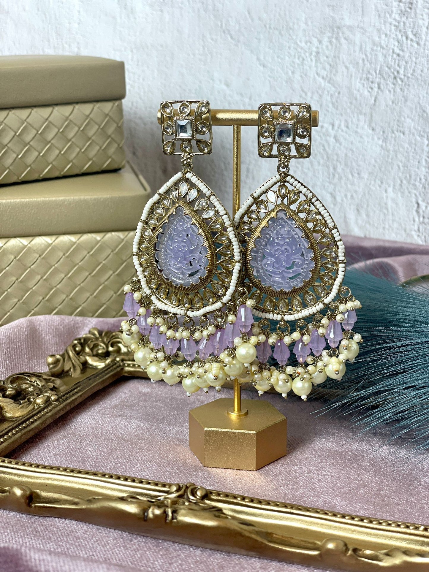 Lavender Earrings - Aura 1002