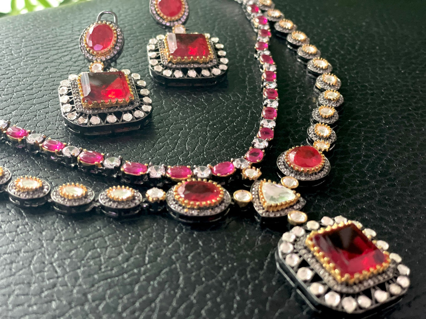Ruby red double victorian set