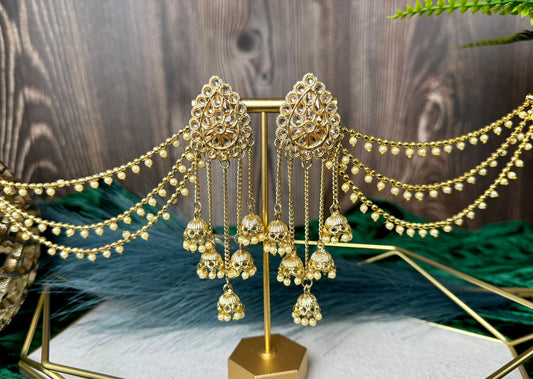 Elegant Sahara Style Gold Earrings