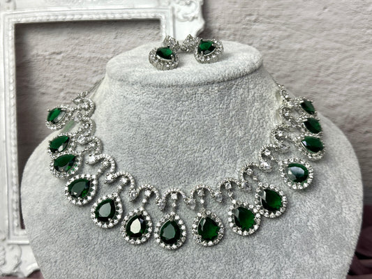 Emerald Jewel Set Diamond Glaze 1007