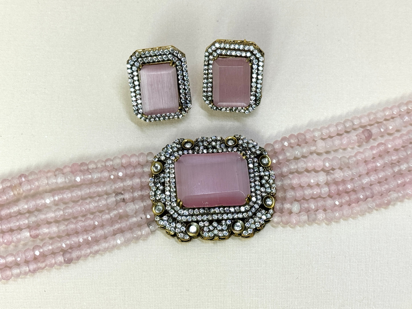 Light Pink Elegant Choker- Radiance