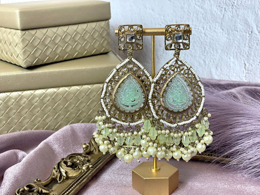 Stylish Mint Green Earrings