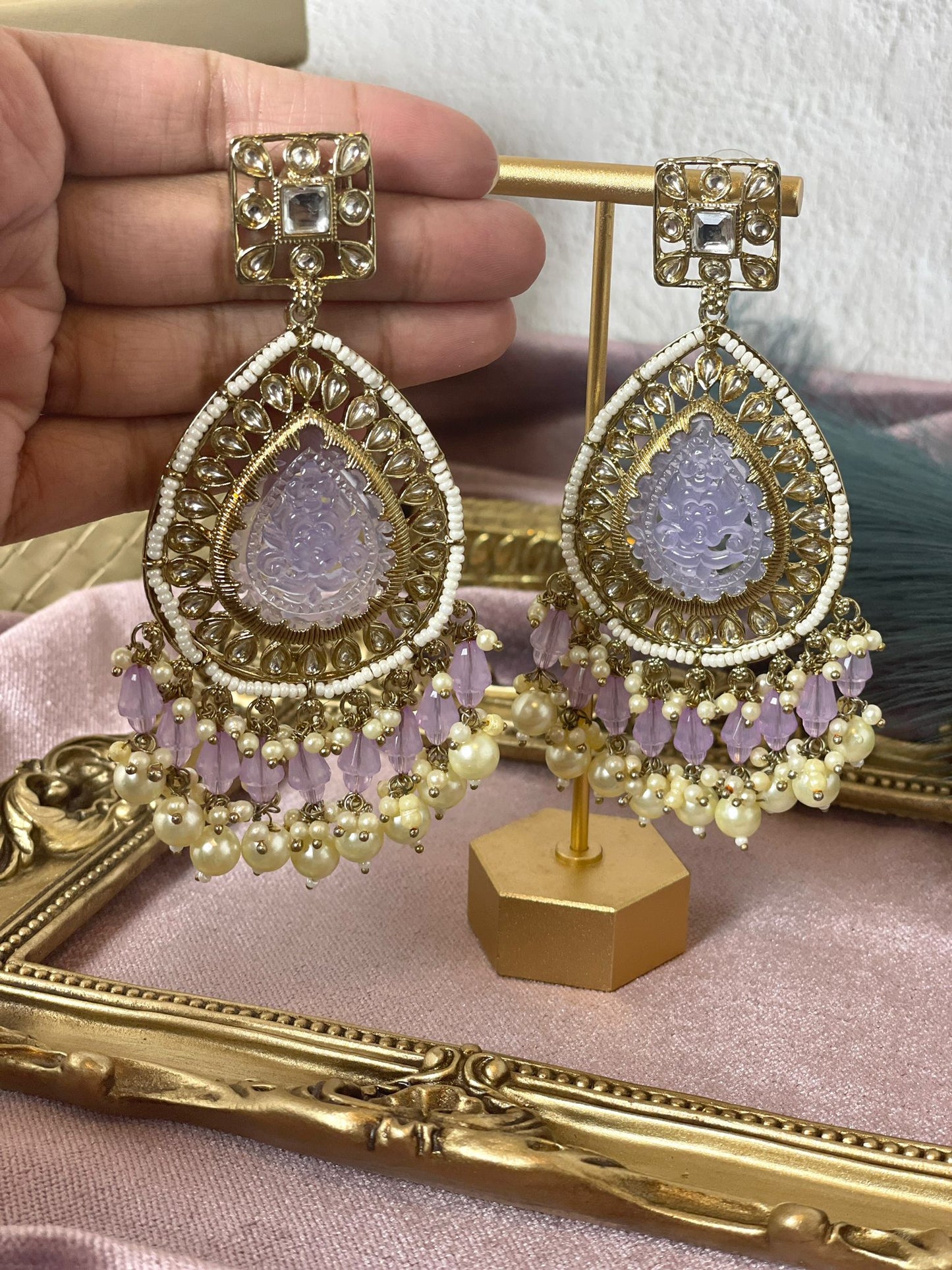 Lavender Earrings - Aura 1002