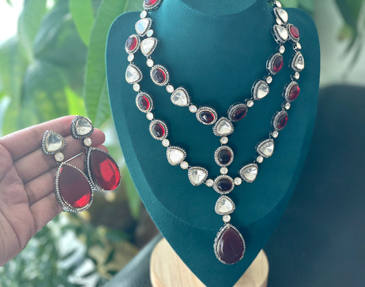 Ruby Red Victorian Set