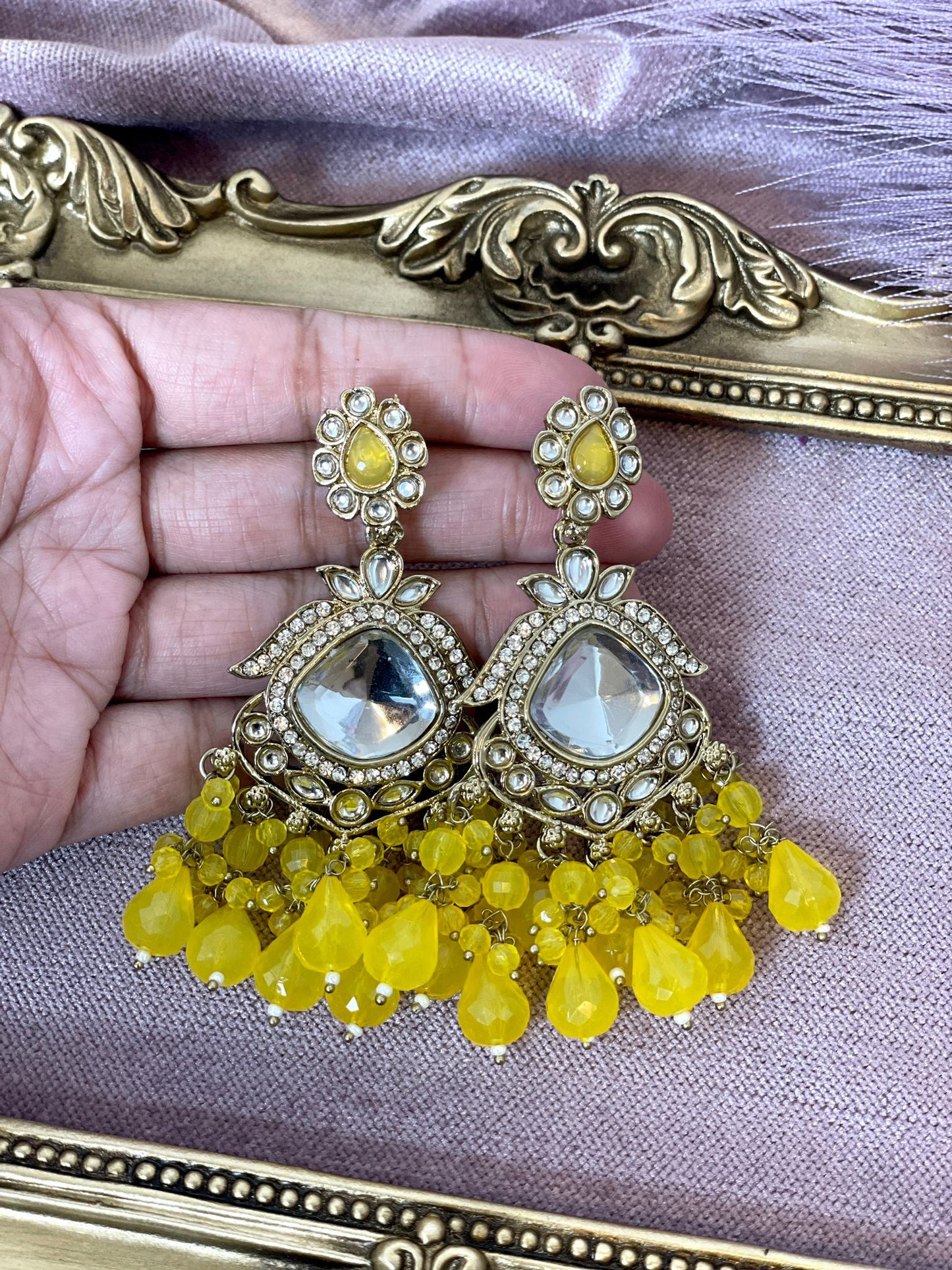 Yellow Earrings - Aura 1003