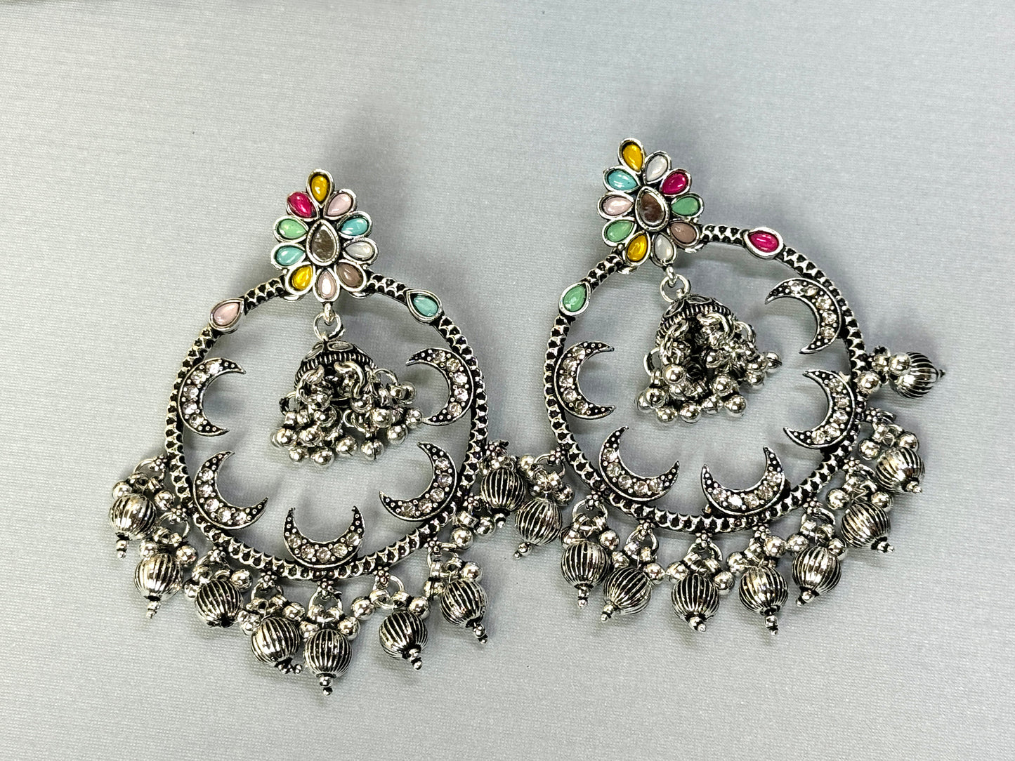 Multicolor Jhumkas- Lux