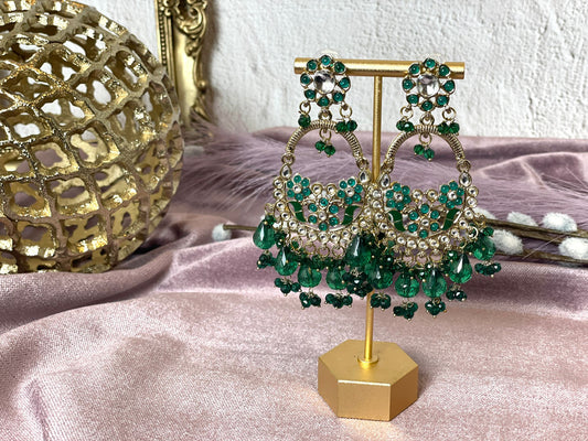 Emerald Green Chandbalis - Aura 1010
