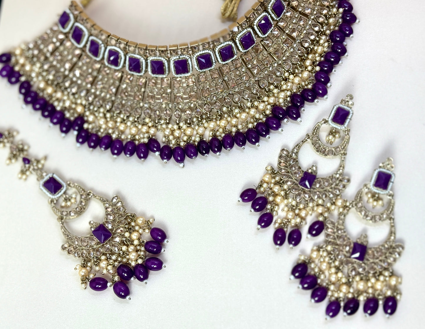 Dark Purple Bridal Choker