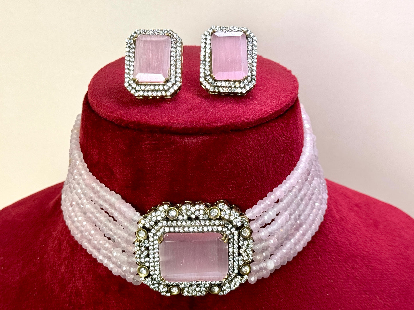 Light Pink Elegant Choker- Radiance