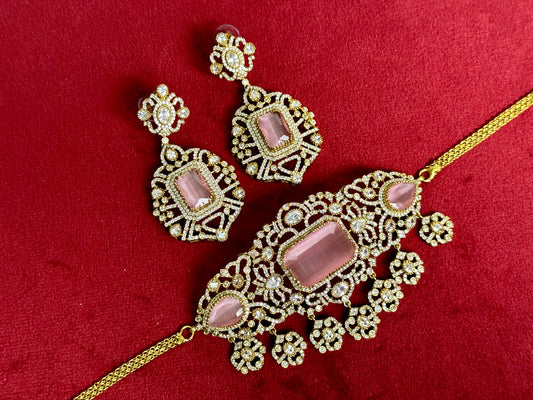 Pink victorian set Swarna 1006