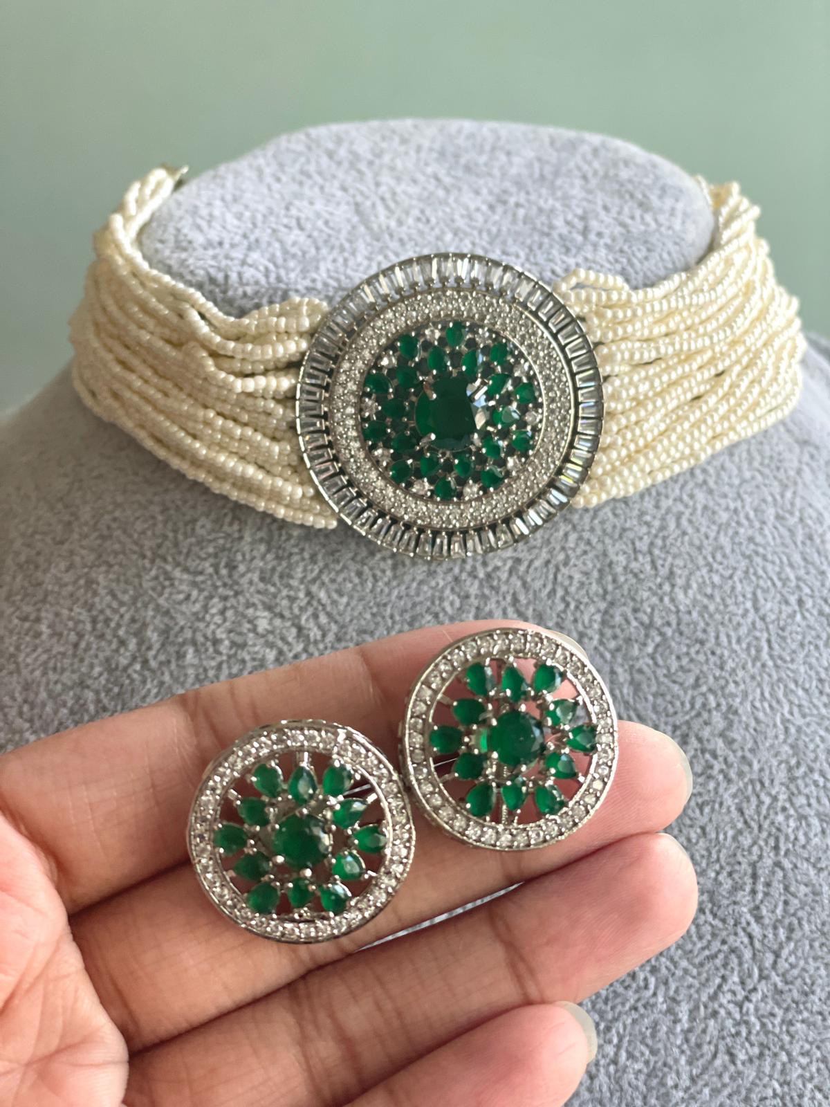 Zara Set- Emerald Green