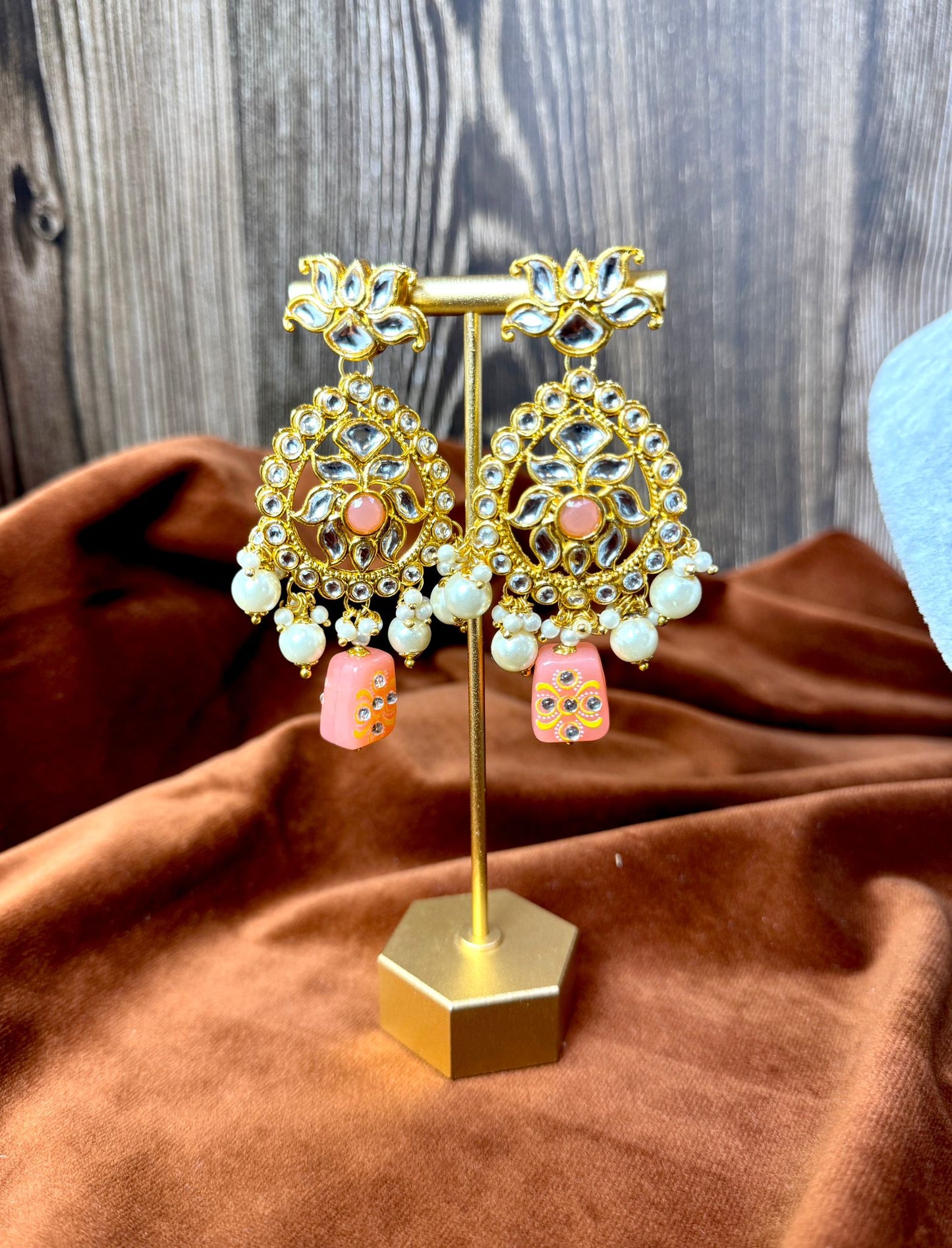 Peach Meenakari Set- Charisma 1005