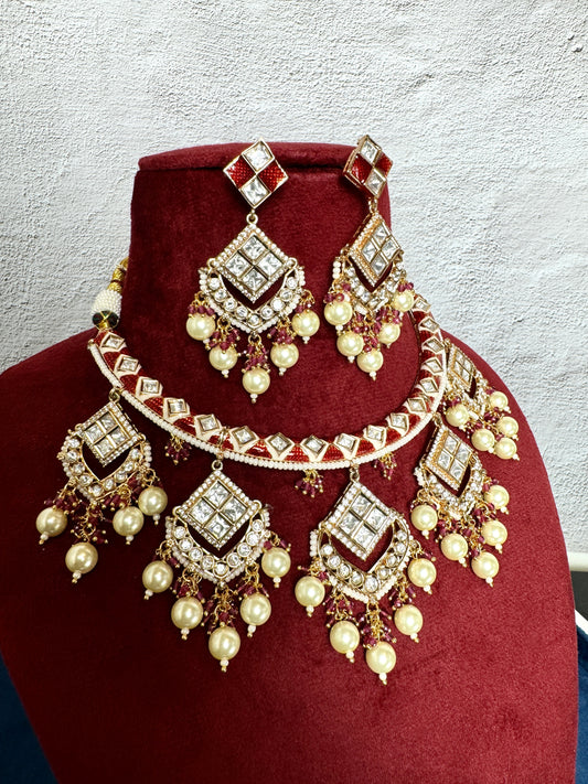 Red Hasli Choker- Radiance