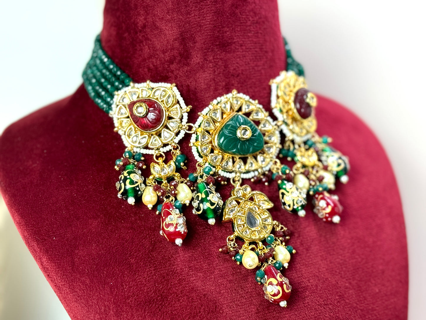 Emerald Green Statement Set- Radiance