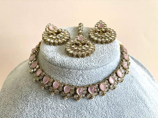 Reverse AD Baby Pink Choker