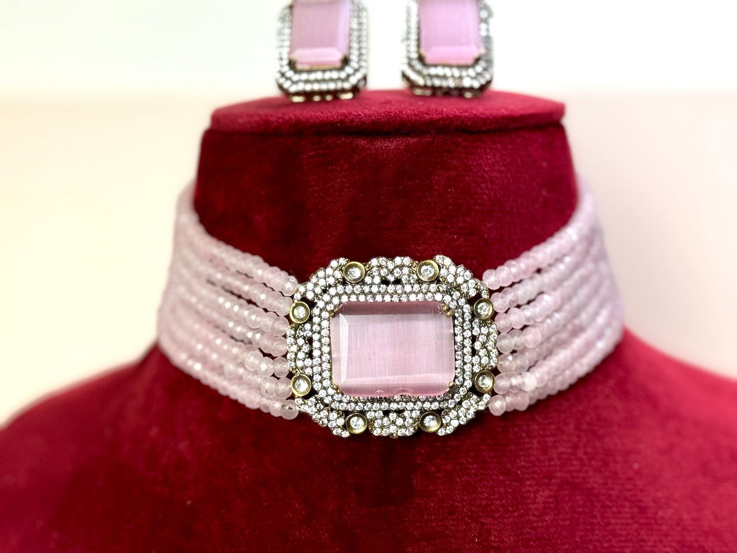 Light Pink Elegant Choker- Radiance