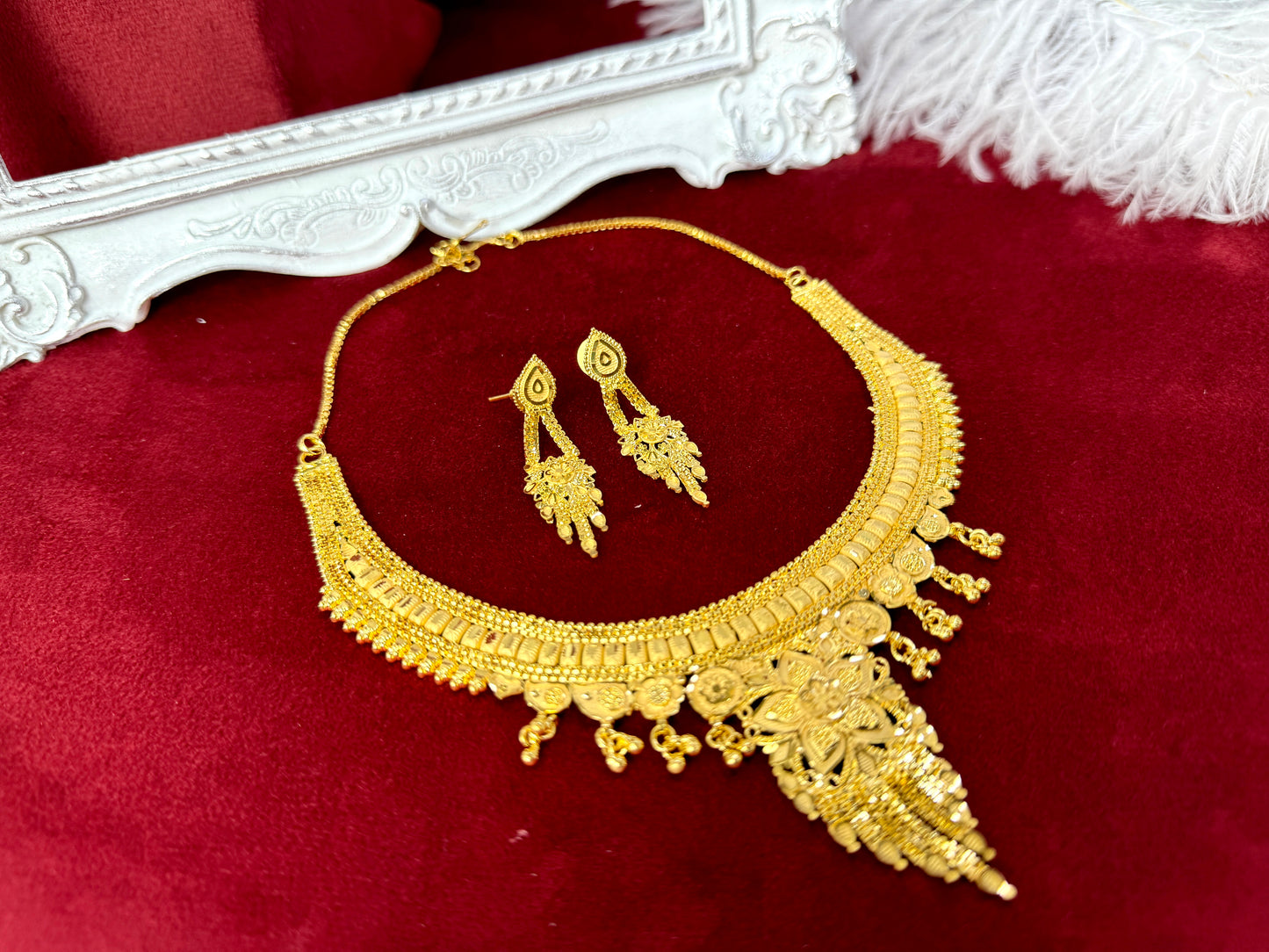 24 Carat Gold Plated Necklace Set