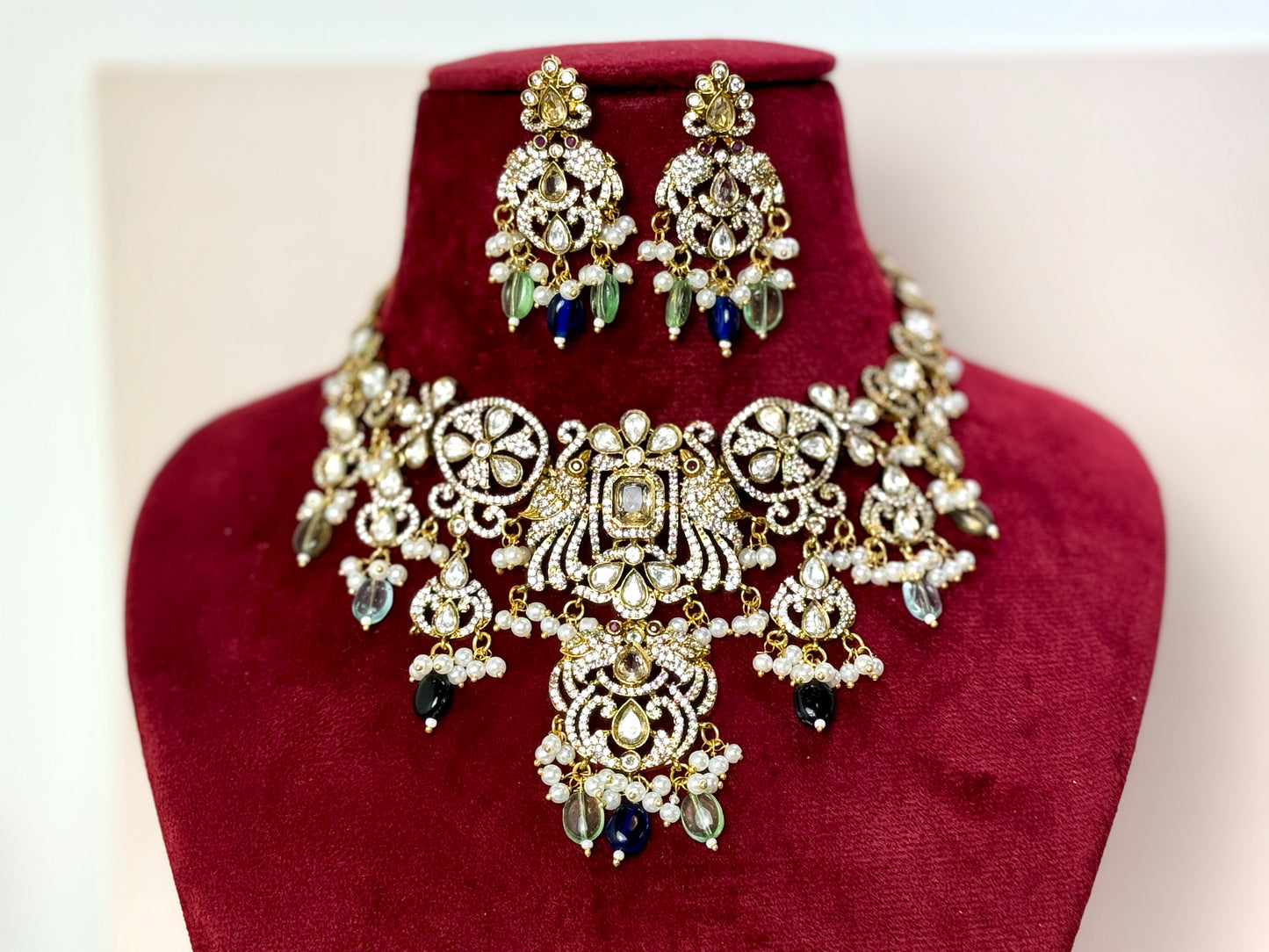 Multicolor Bridal Necklace- Radiance