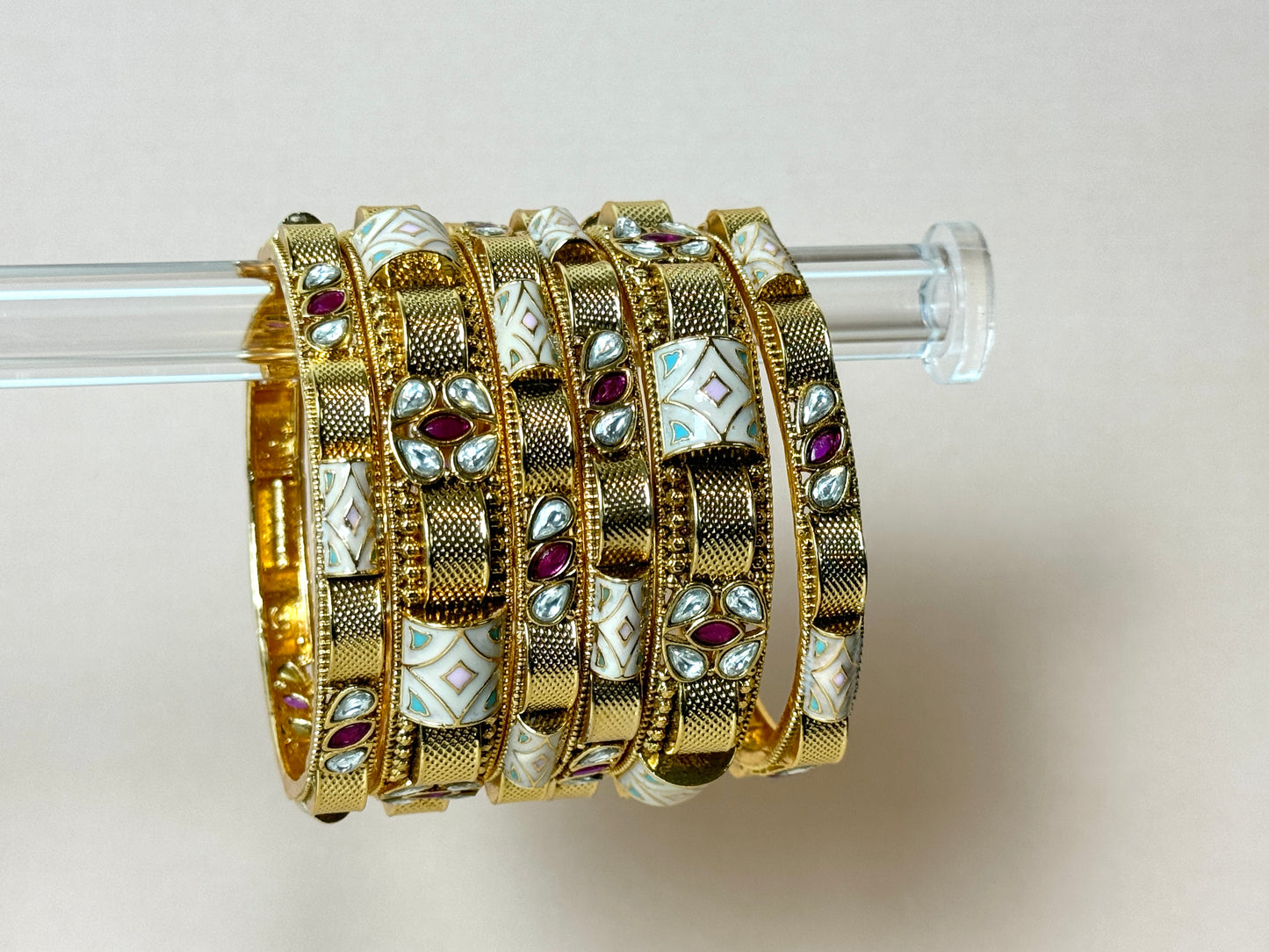 Gold plated rajwadi bangles