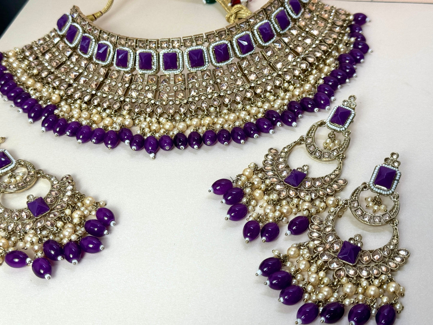 Dark Purple Bridal Choker