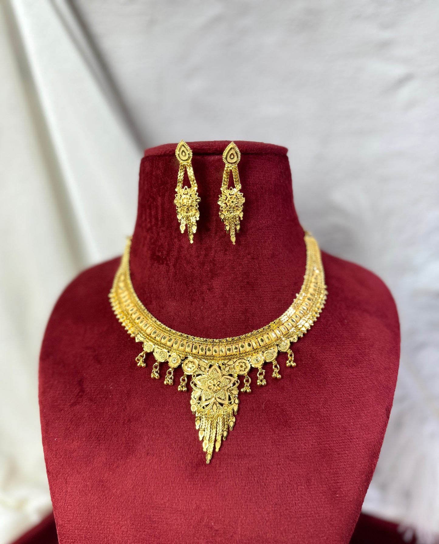 24 Carat Gold Plated Necklace Set