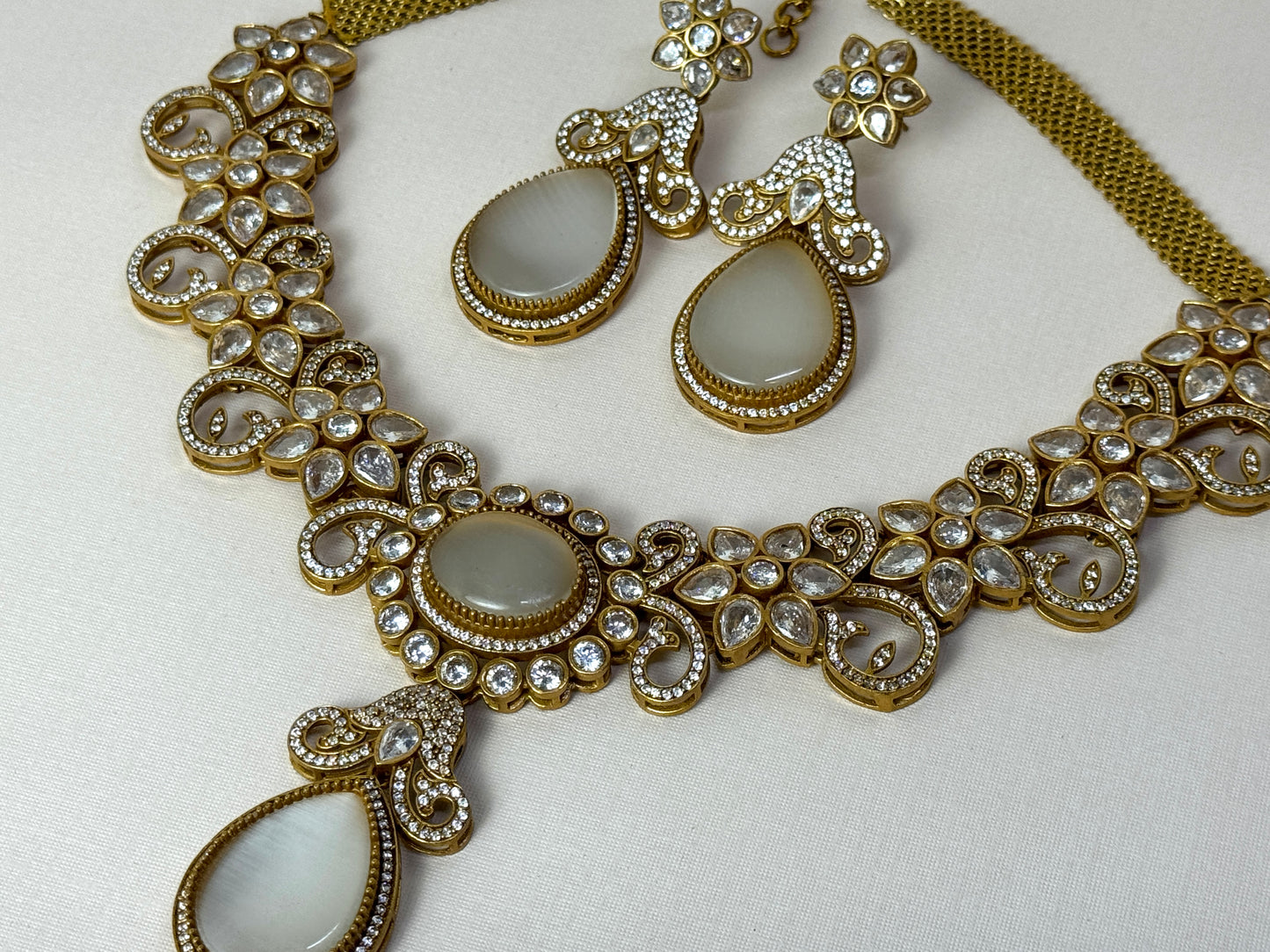 White Gold Necklace- Radiance