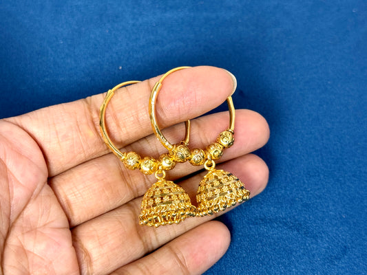 Gold Jhumka Balis