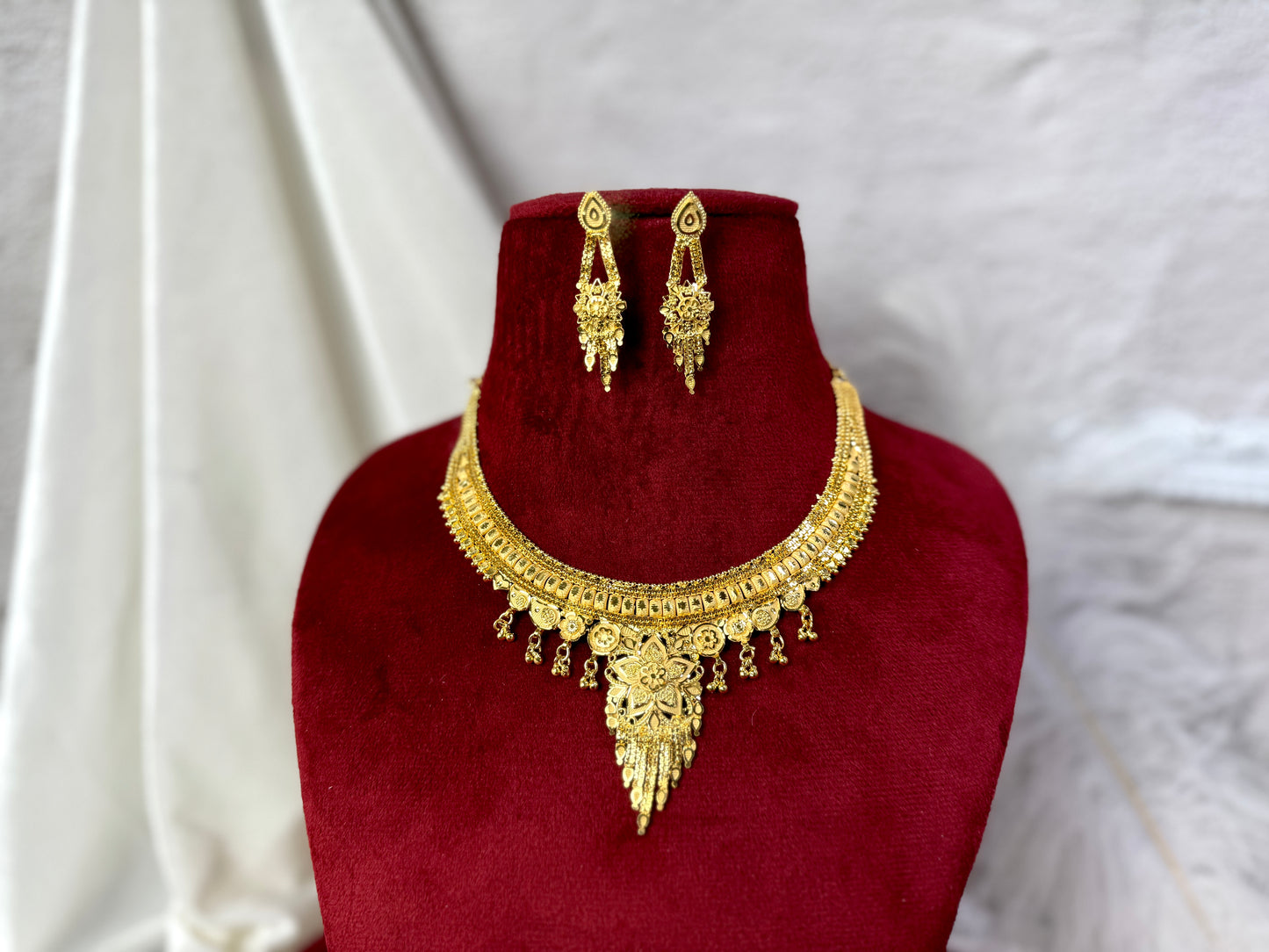 24 Carat Gold Plated Necklace Set