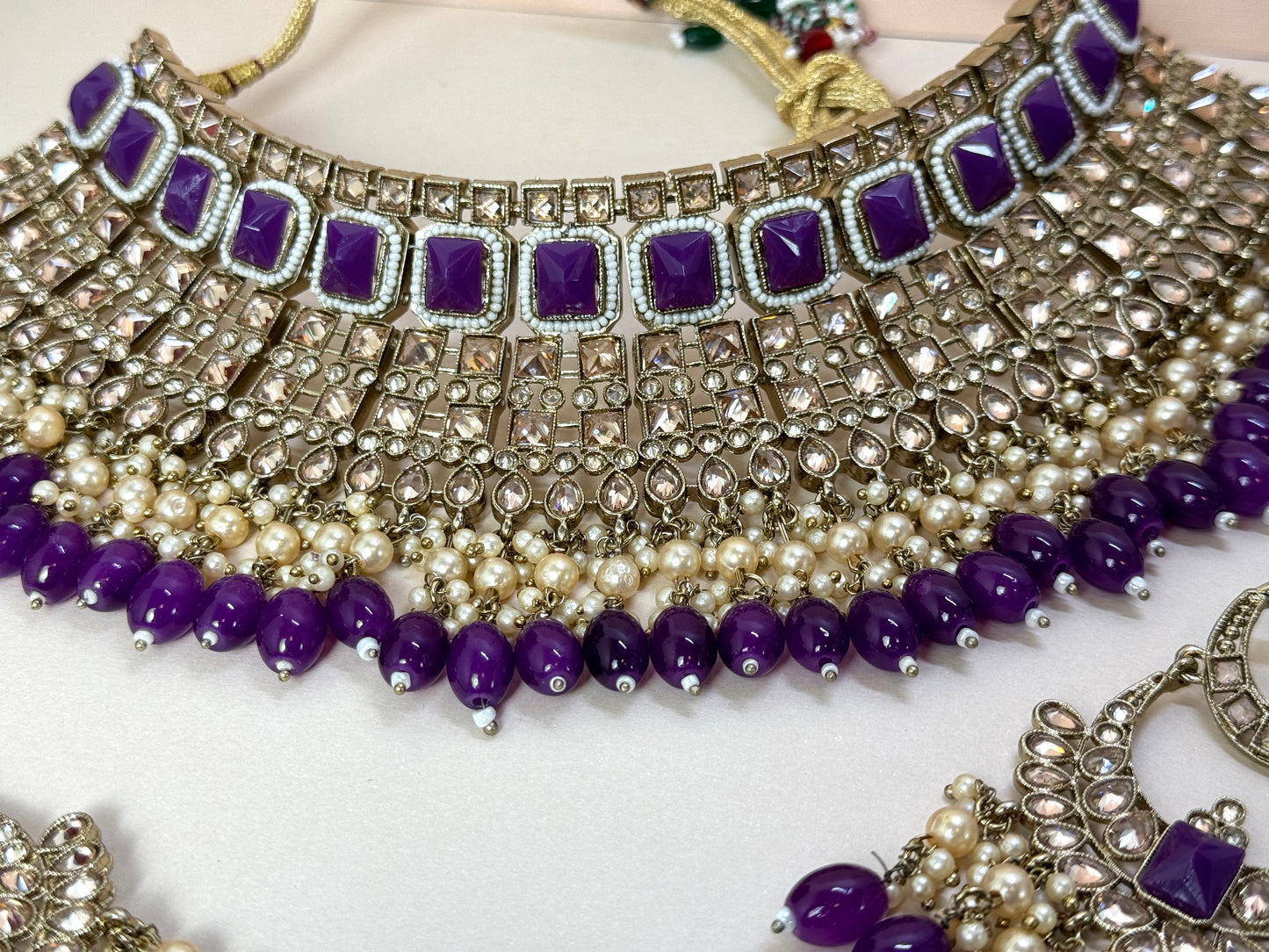 Dark Purple Bridal Choker