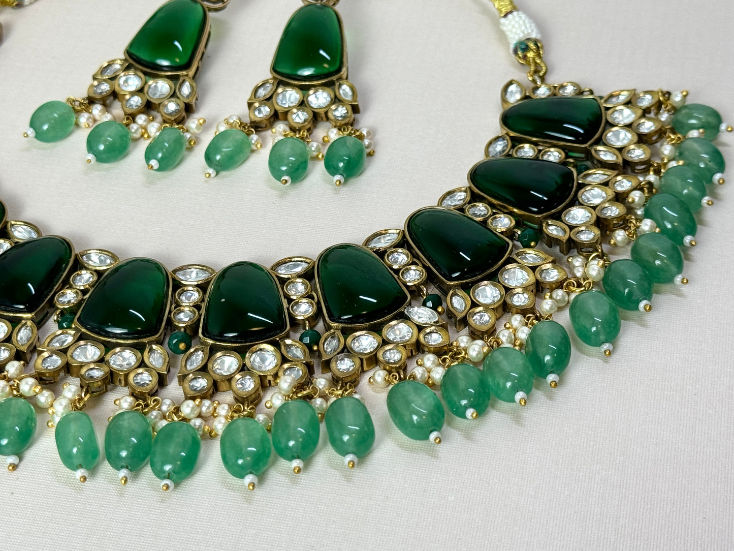 Emerald Green Bridal Set- Radiance