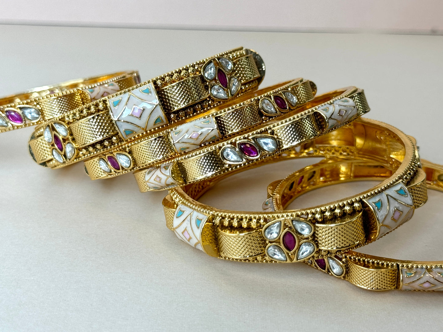 Gold plated rajwadi bangles