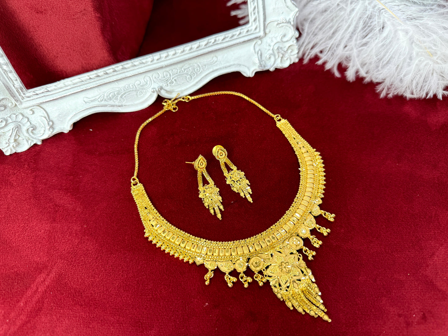 24 Carat Gold Plated Necklace Set