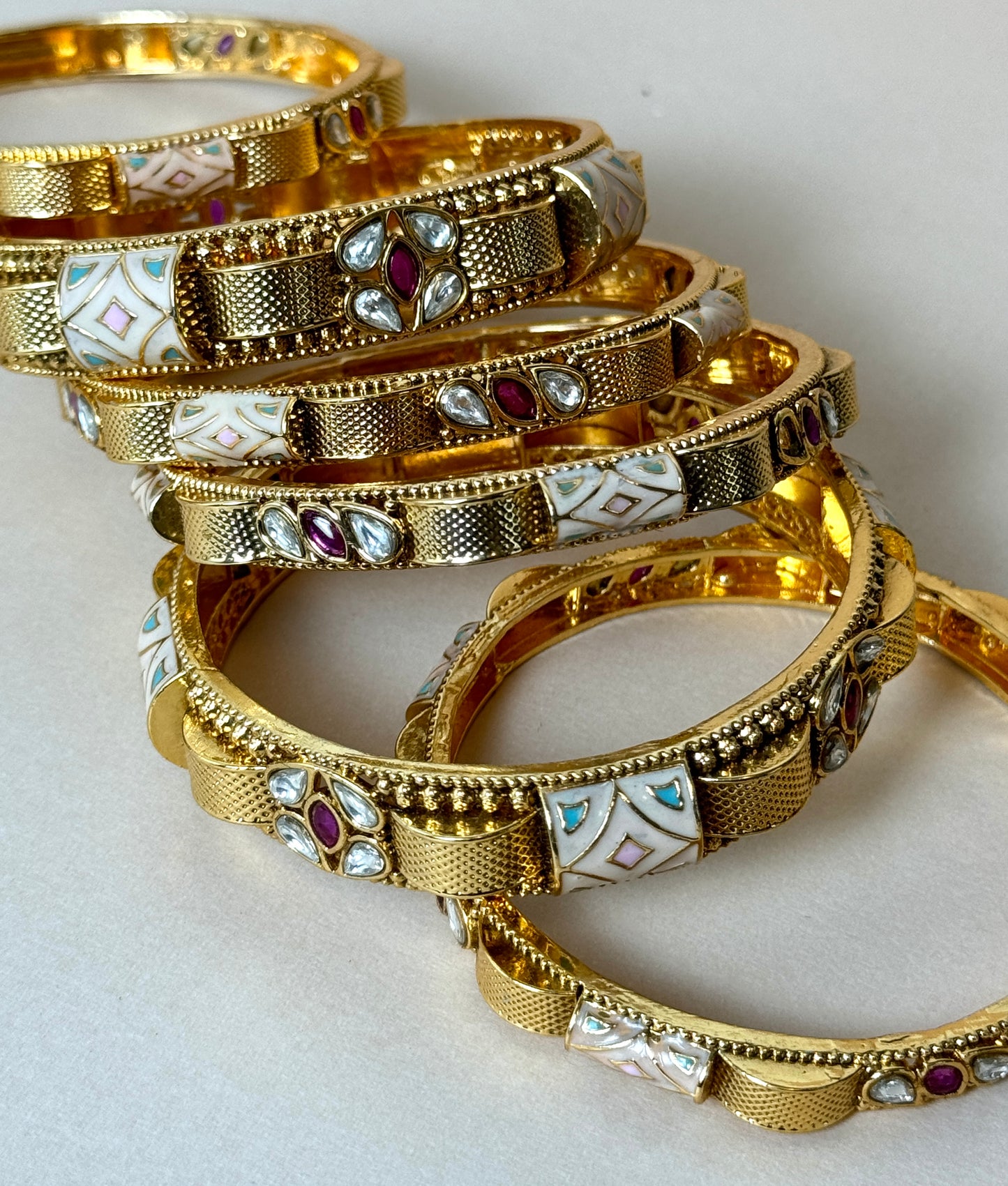 Gold plated rajwadi bangles